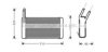 AVA QUALITY COOLING AU6131 Heat Exchanger, interior heating